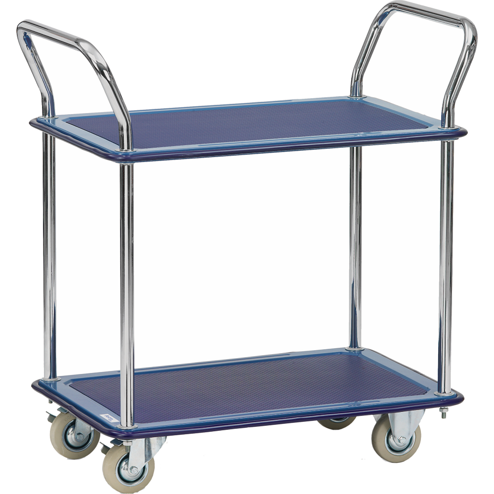 Ganzstahlwagen 3112 2 Ladeflächen 740x480mm