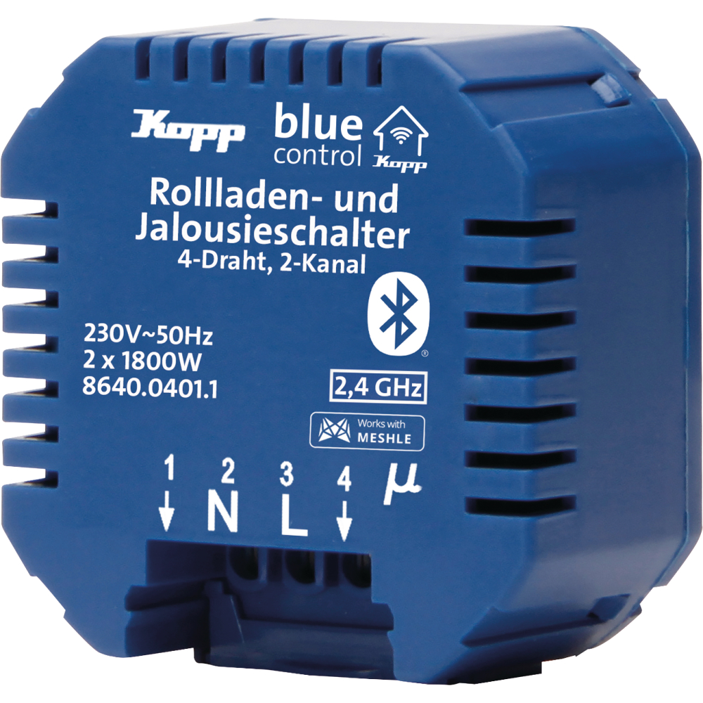 Kopp Blue-control Schaltaktor für Rollladen-/Jalousien-/Markisensteuerung