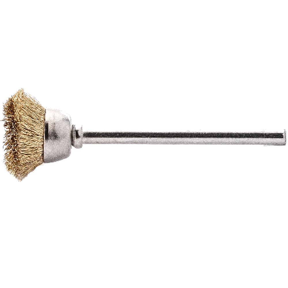Lessmann Miniatur-Topfbürste Messing gewellt 18x0,1mm