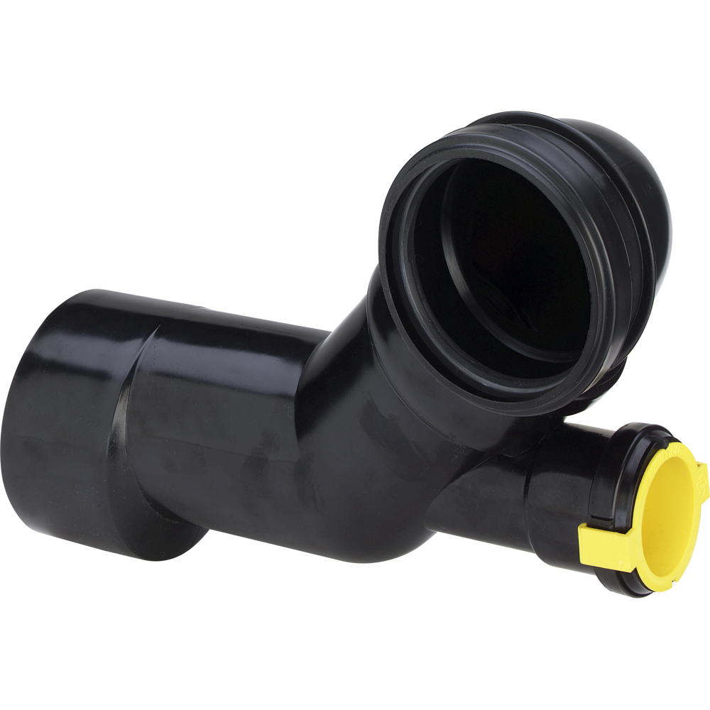 Viega Abzweig 8093 in DN100/80/50 Kunststoff schwarz