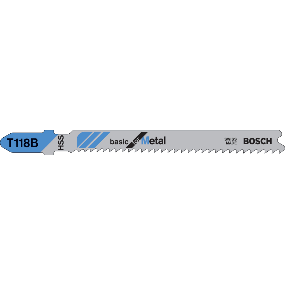 Bosch Stichsägeblatt T 118 B Basic for Metal 5 Sägeblätter