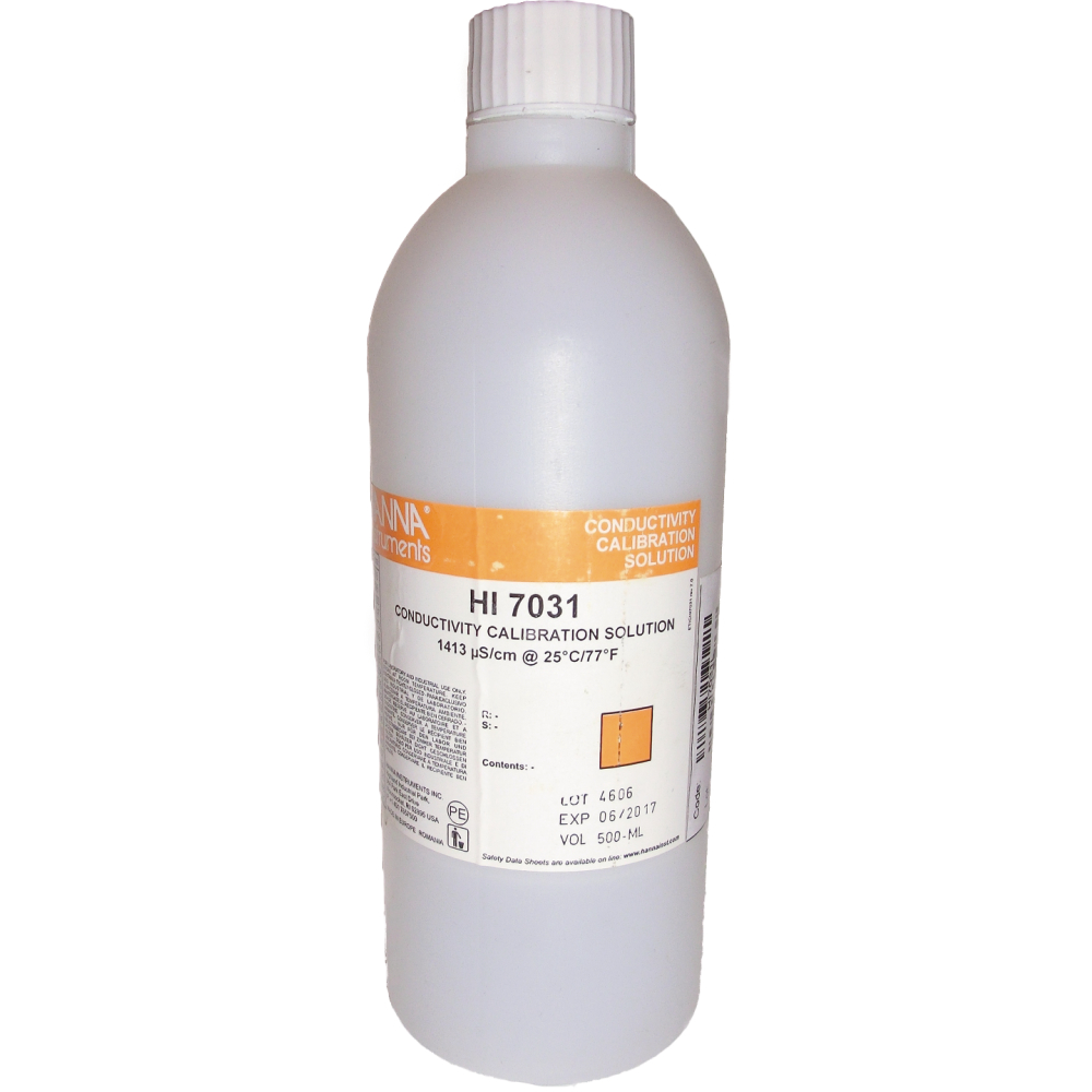 Kalibrierflüssigkeit Leitfähigk. Flasche 0,5l
