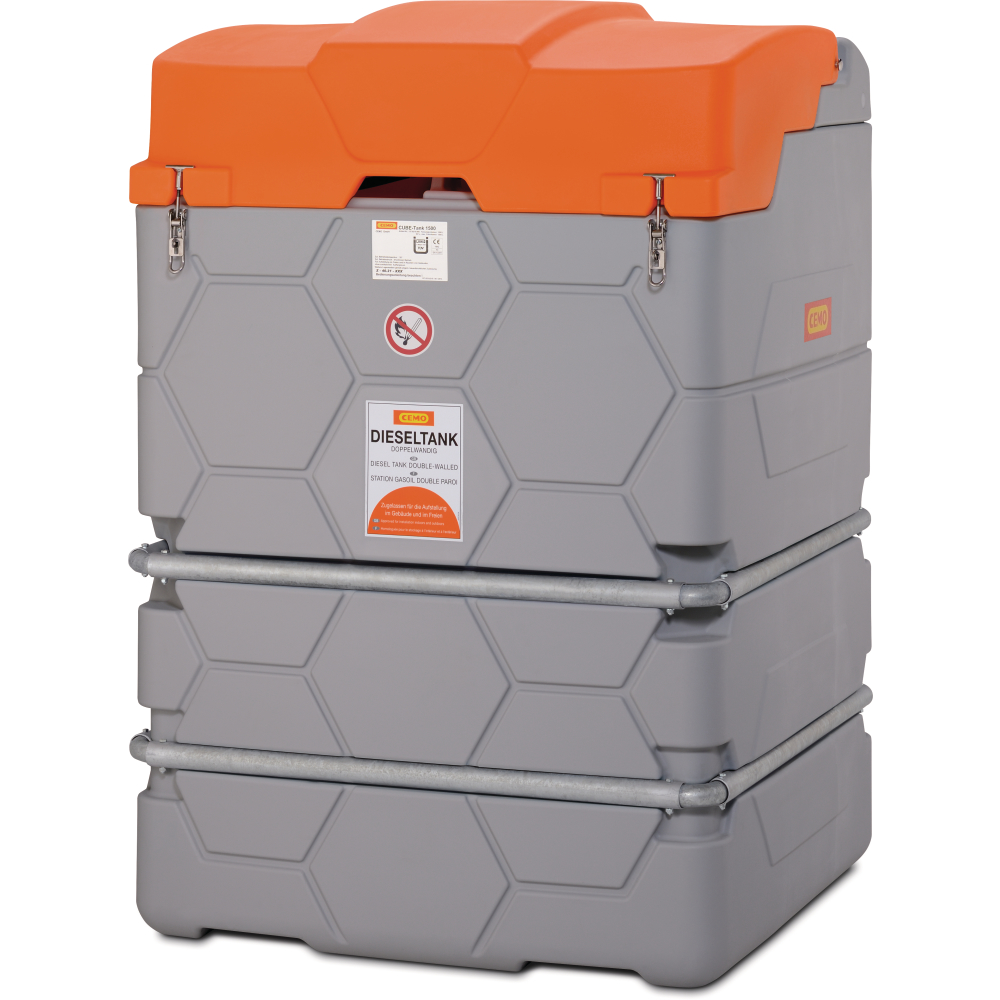 Dieseltank CUBE 2500l Outdoor Basic,m.Deckel