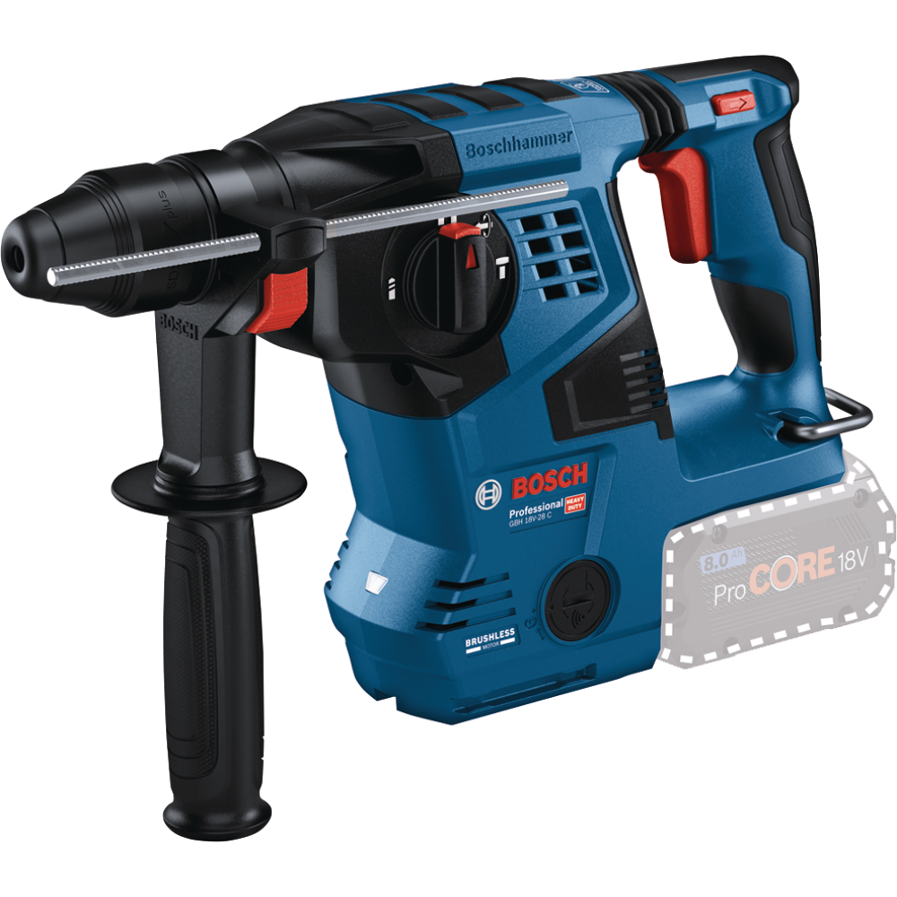 Bosch Akku-Bohrhammer 18V SDS plus c&g GBH 18V-28 C 3,3J solo
