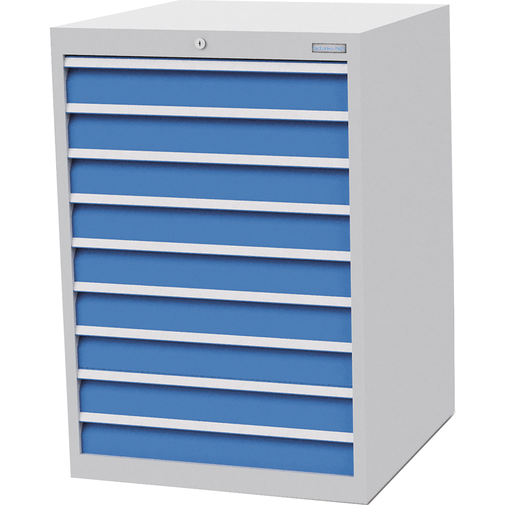 Schubladenschrank T736 705 mm, 9 Sbl. VA