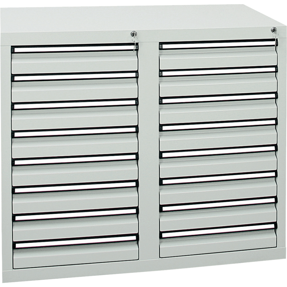 Schubladenschrank 16 SLR 900x1000x500mm grau