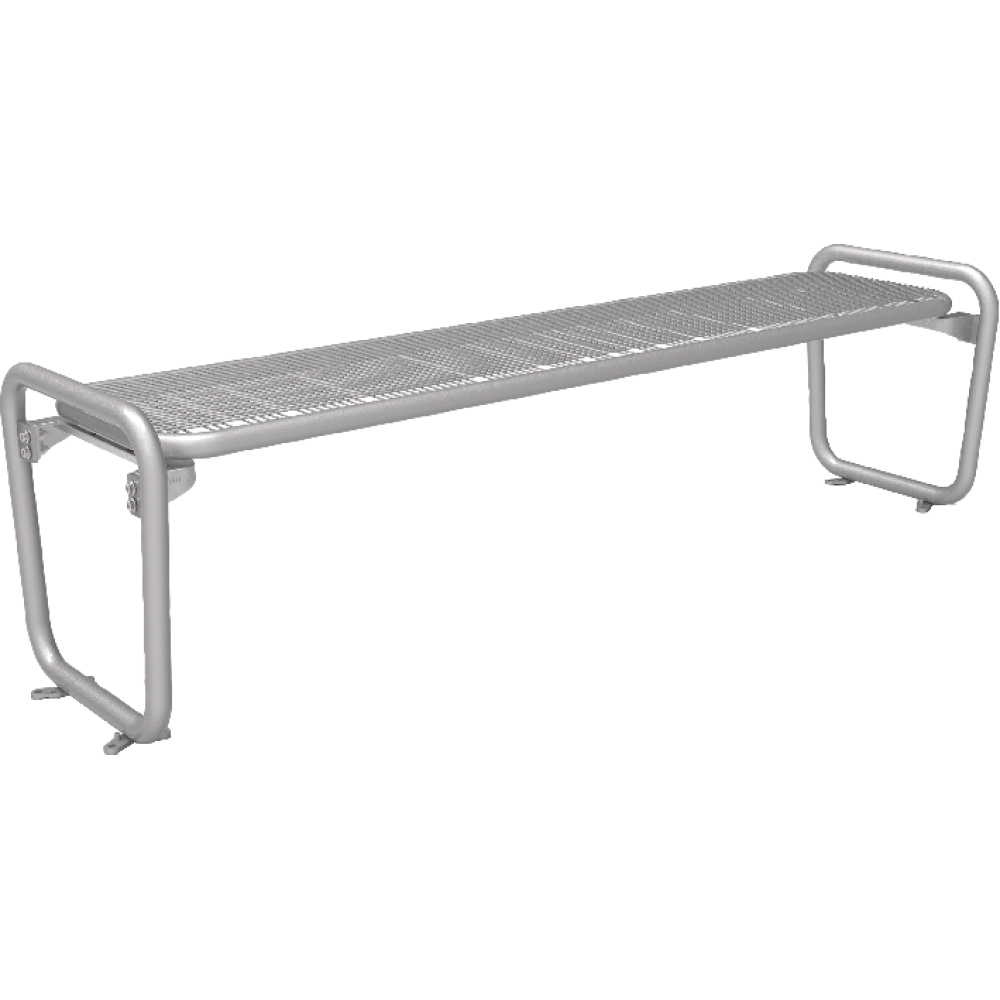 Parkbank PAMPLONA Drahtgitter RAL 9006 B1896xT546xH875 mm mit Rücken-,Armlehne