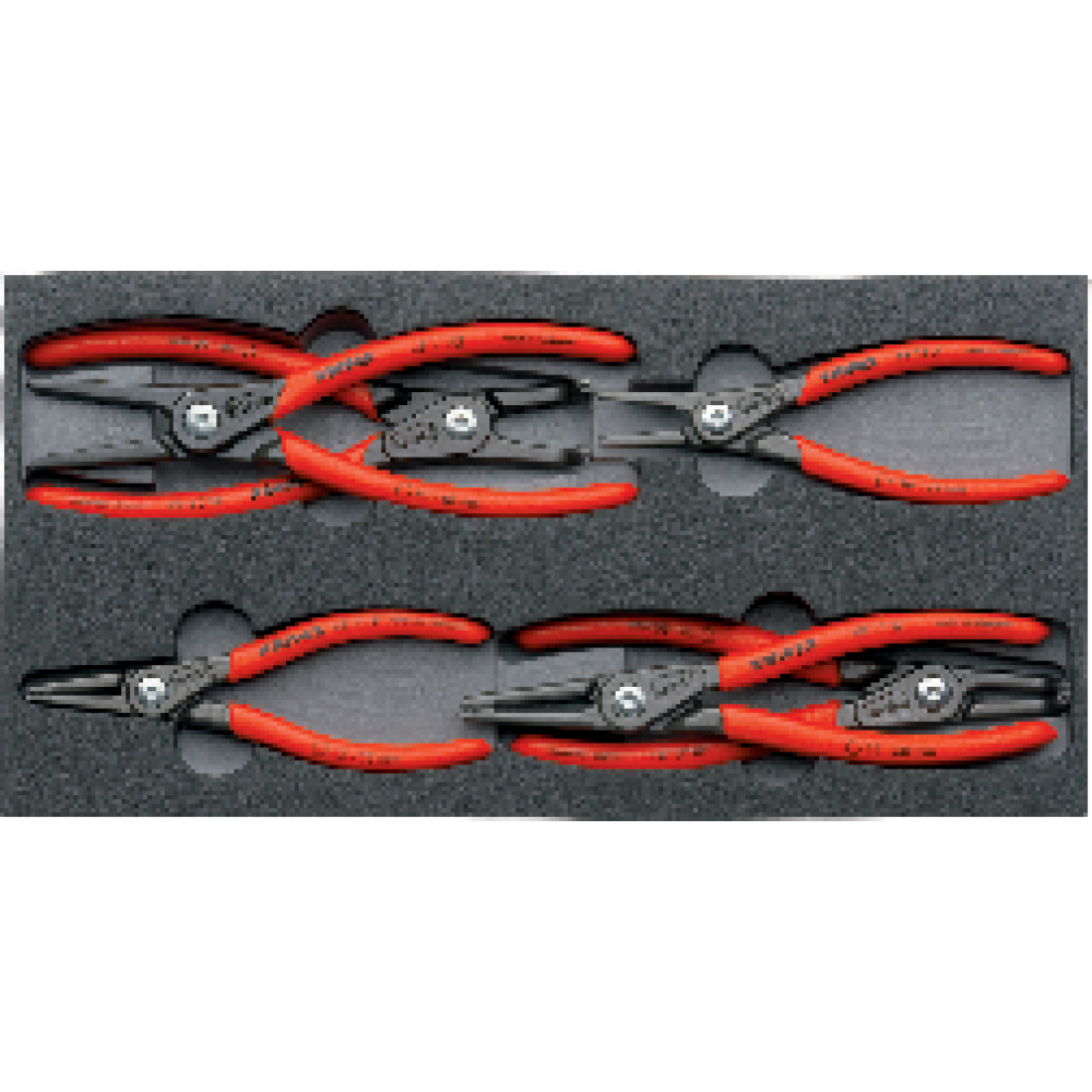 KNIPEX Sicherungsringzangen-Satz Präzision 6-teilig