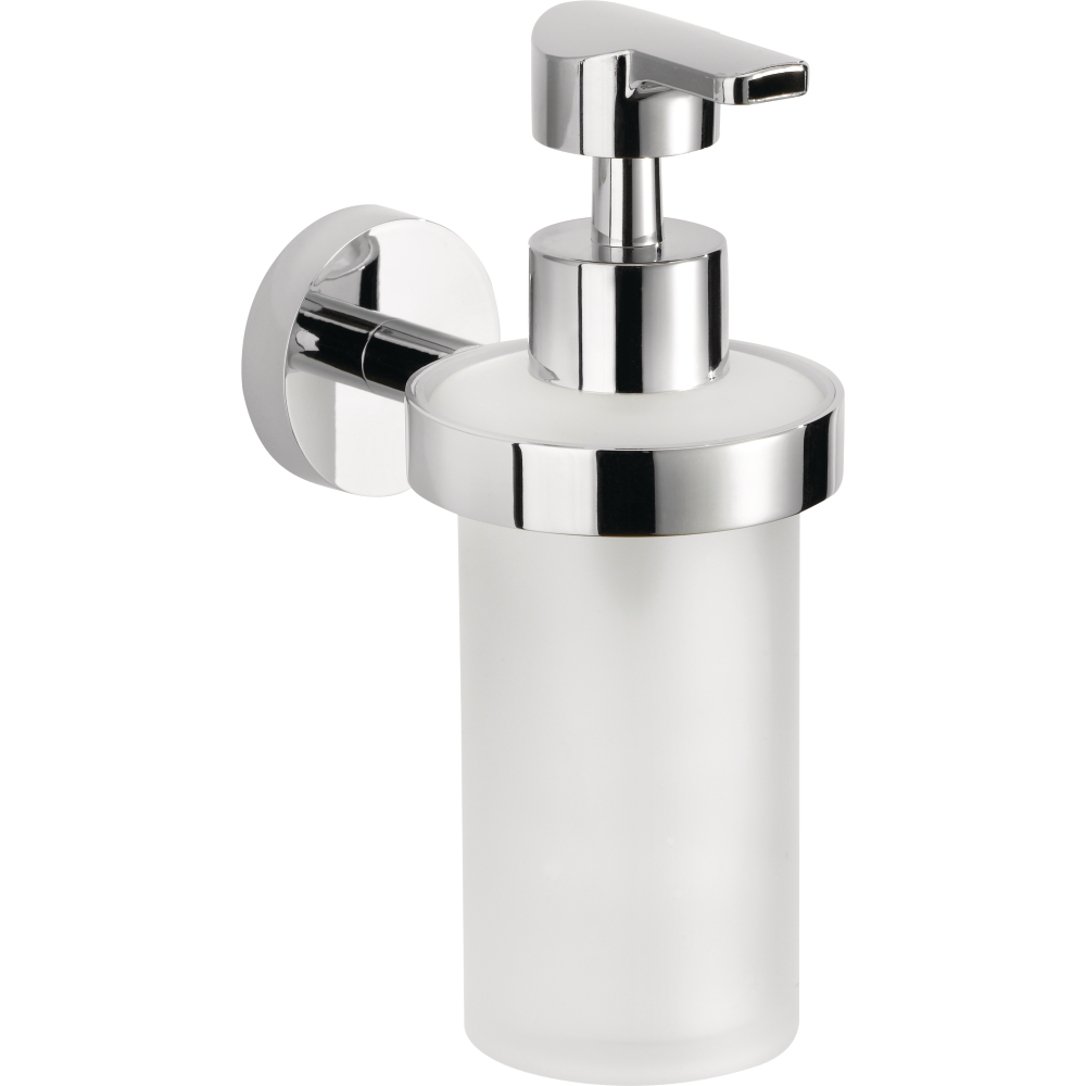 FORMAT Basic Seifenspender chrom, Behälter Glas satiniert