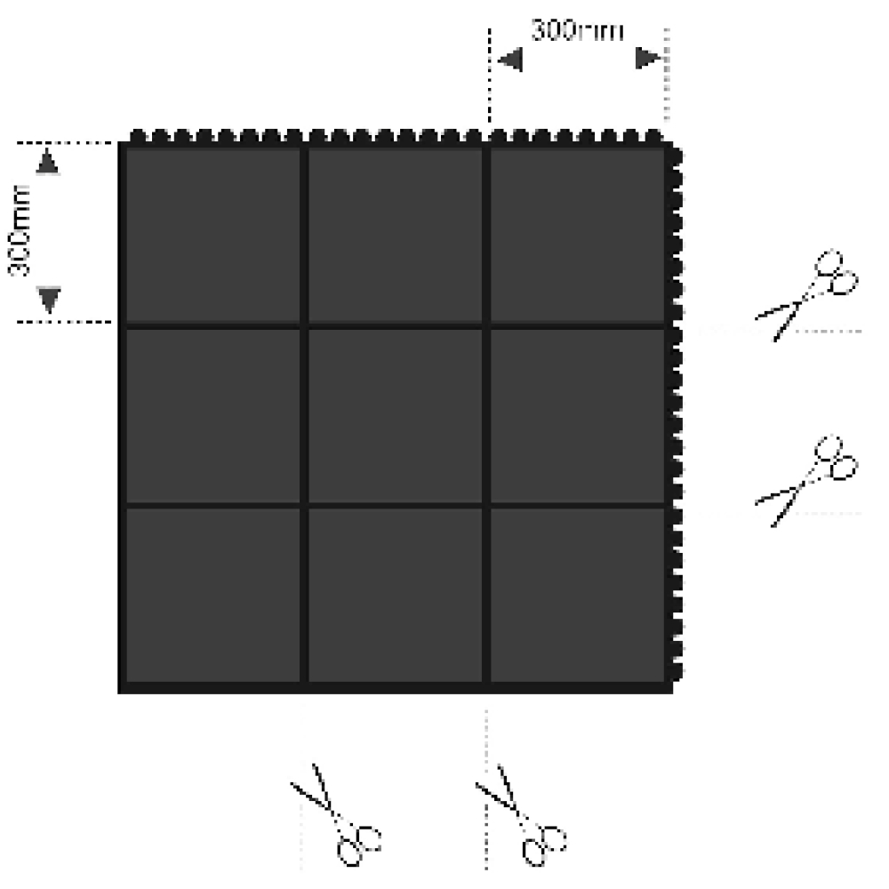 Randleiste Solid Fatigue-Step B1 männliche Kante Ecke gelb