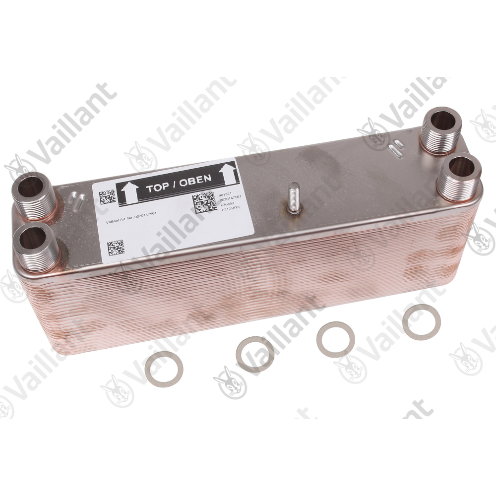 Vaillant Wärmetauscher, 49 Platten Vaillant-Nr. 0020174715