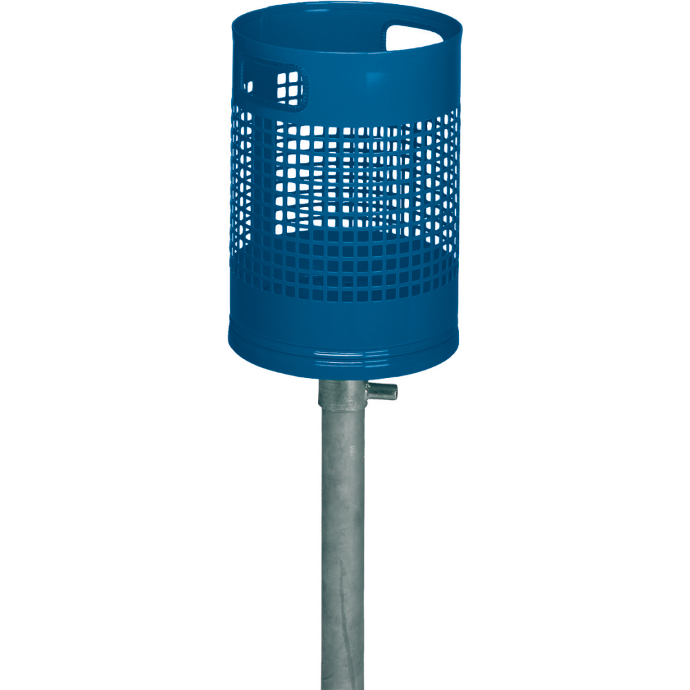 Abfallbehälter 30 l blau B350xT350xH1200 mm