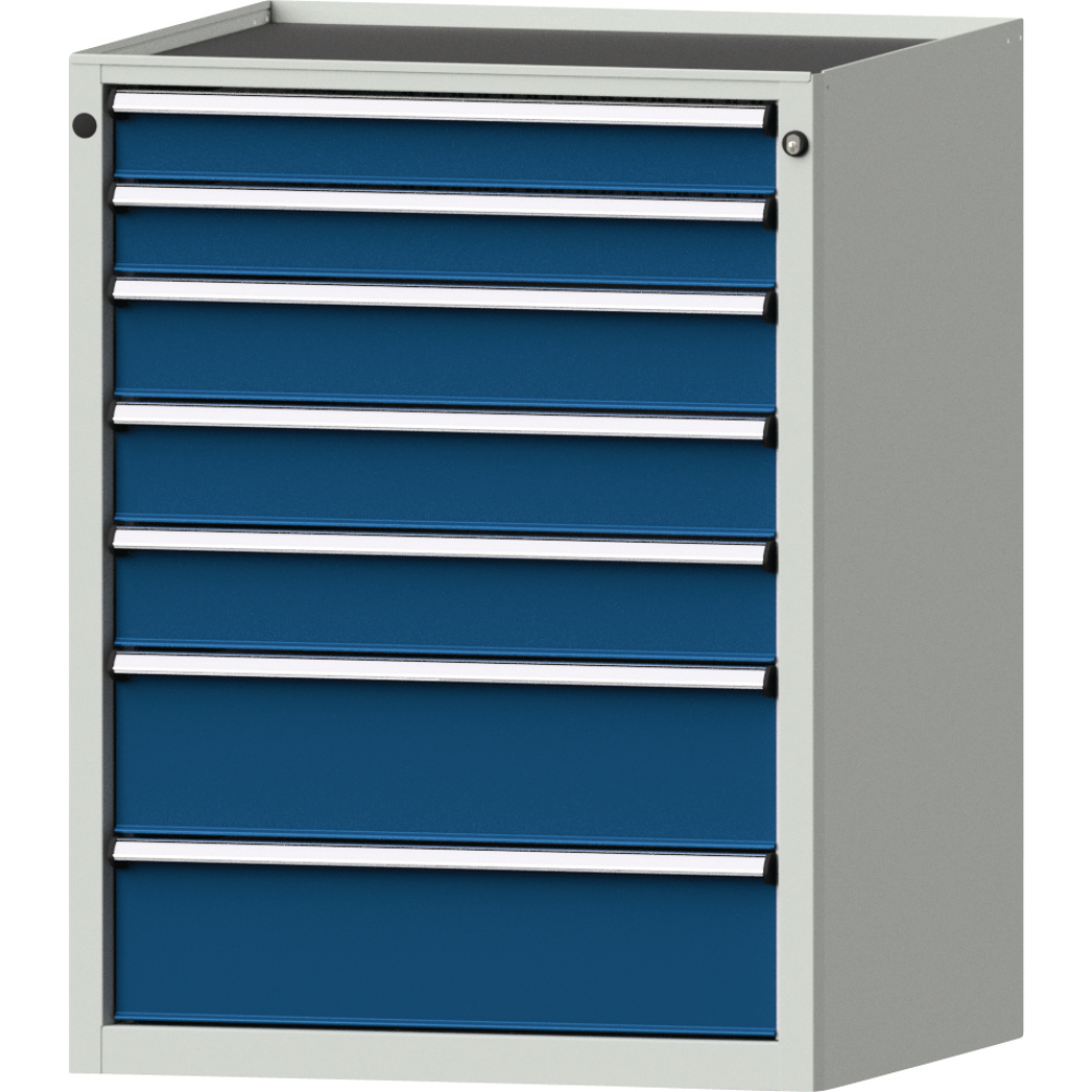 Schubladenschrank 3005 600x600mm, 6 SL,7035/5010
