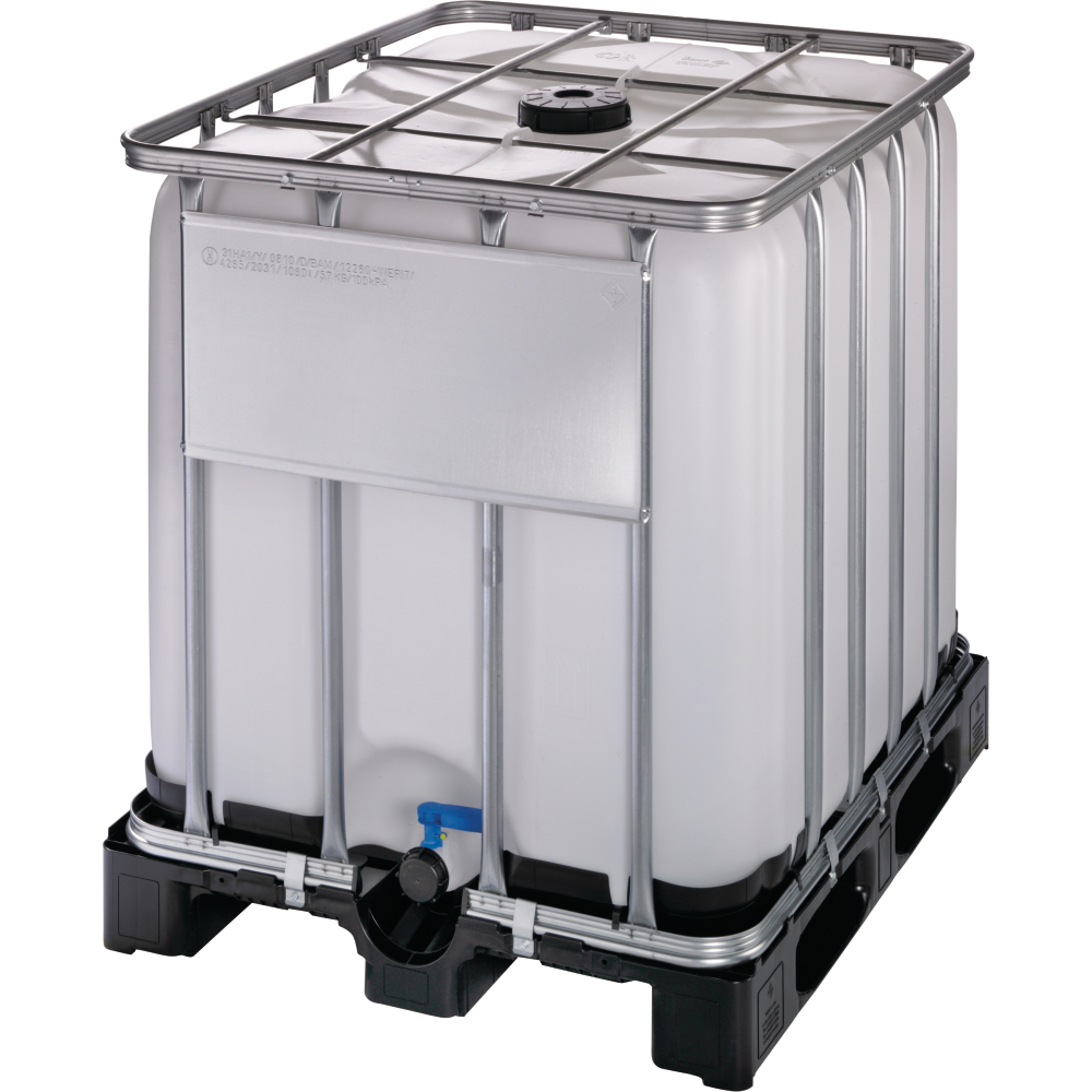 Container 1000 l UN mit Kunststoffpalette