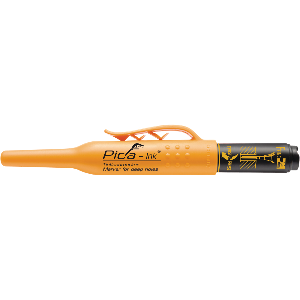 Tieflochmarker Pica-Ink schwarz Pica