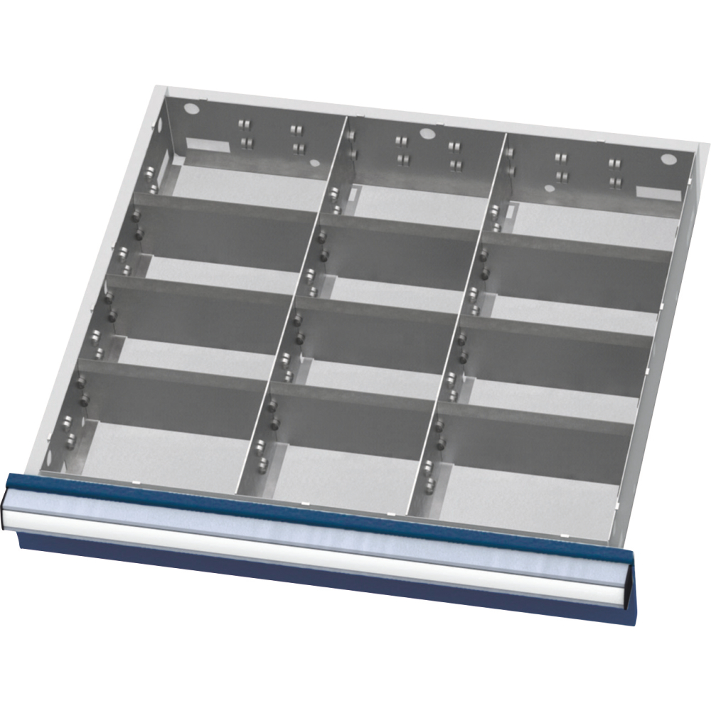 Metalleinteilungen FS6 75mm 12 Fächer