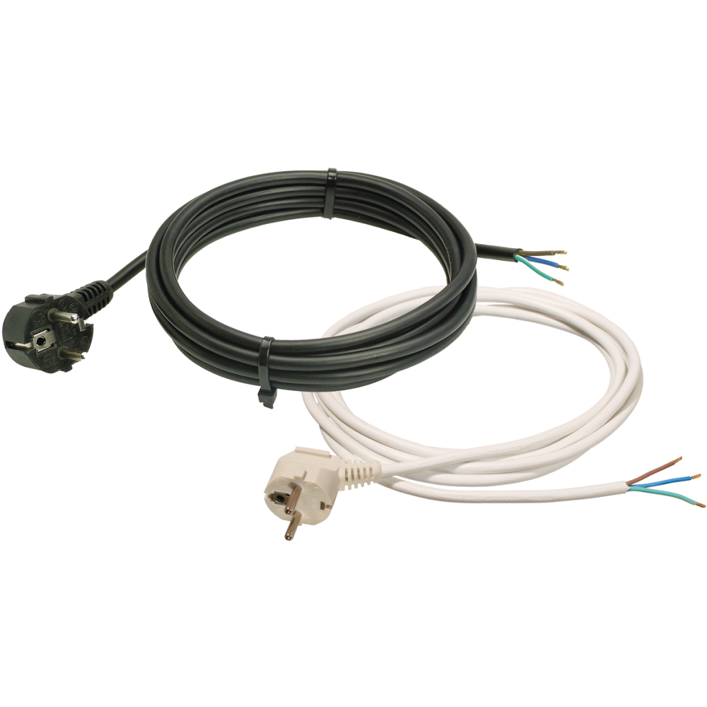 PVC-Anschlußleitung 3m H05VVF 3G1,0 schwarz