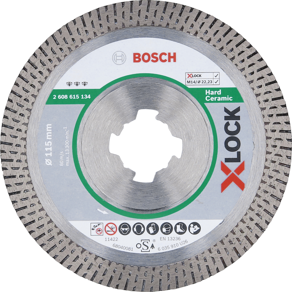 Bosch Diamantscheibe X-LOCK Best for Hard Ceramic 125x1,4x10x22mm