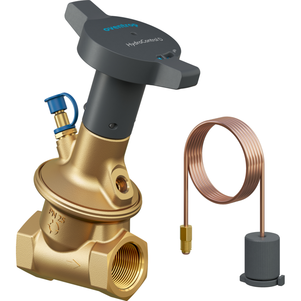 Oventrop Strangreg.-Vtl. Hydrocontrol D DN 32, Rp 1 1/4, PN 25, beids. IG, MS