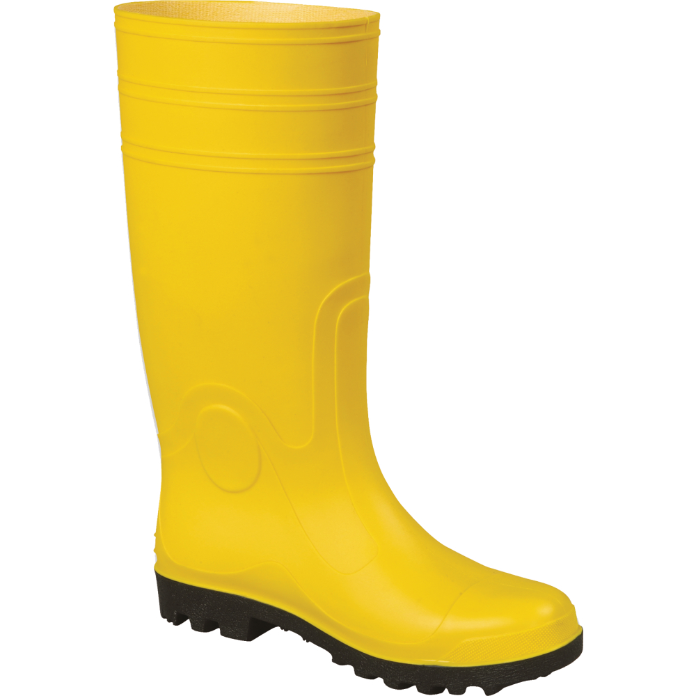 PVC-Stiefel mit Stahlkappe,-sohle S5 gelb Gr.43