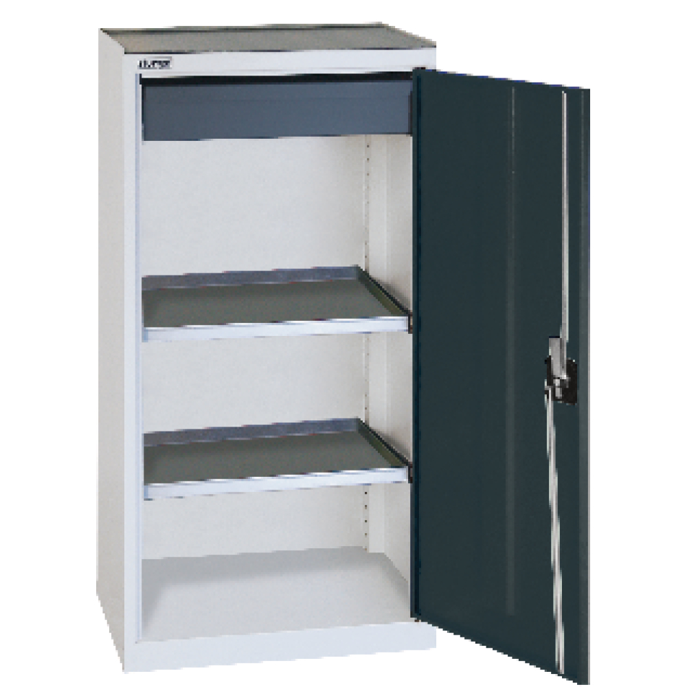 Werkzeugschrank S3000 RAL 7035/7016 1 Schublade 100mm 2 Wannenböden