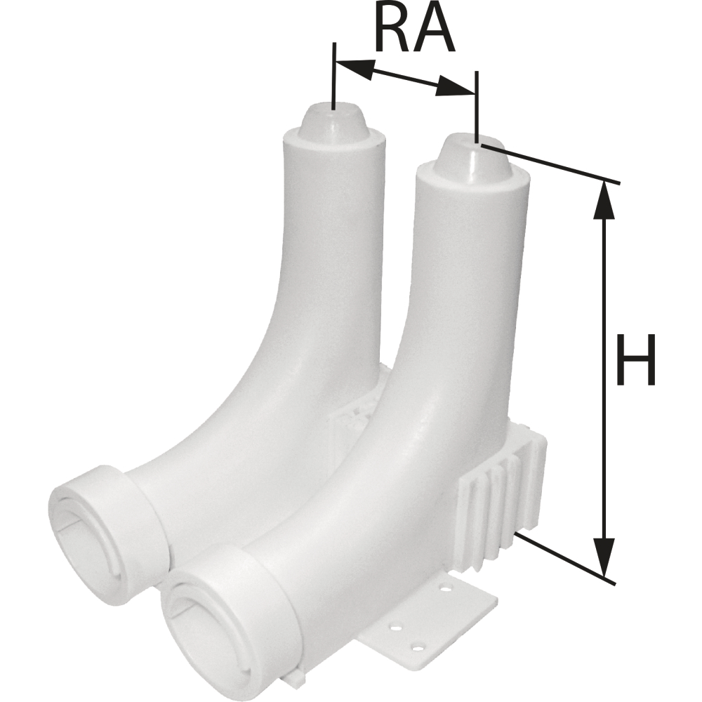 KAN-therm Steckbogen-SET 2 Bögen, 2 Adapter 5mm, 2 Ringe
