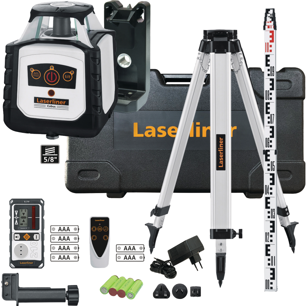 Rotationslaser-Set Cubus 210 S Set 150 cm Laserliner