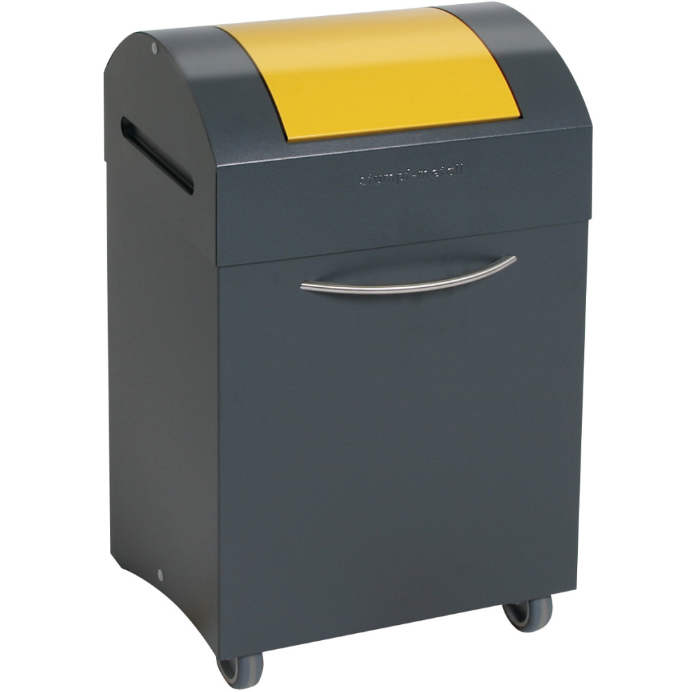 Wertstoffbeh. 45 l grau/gelb, 685x380x320mm