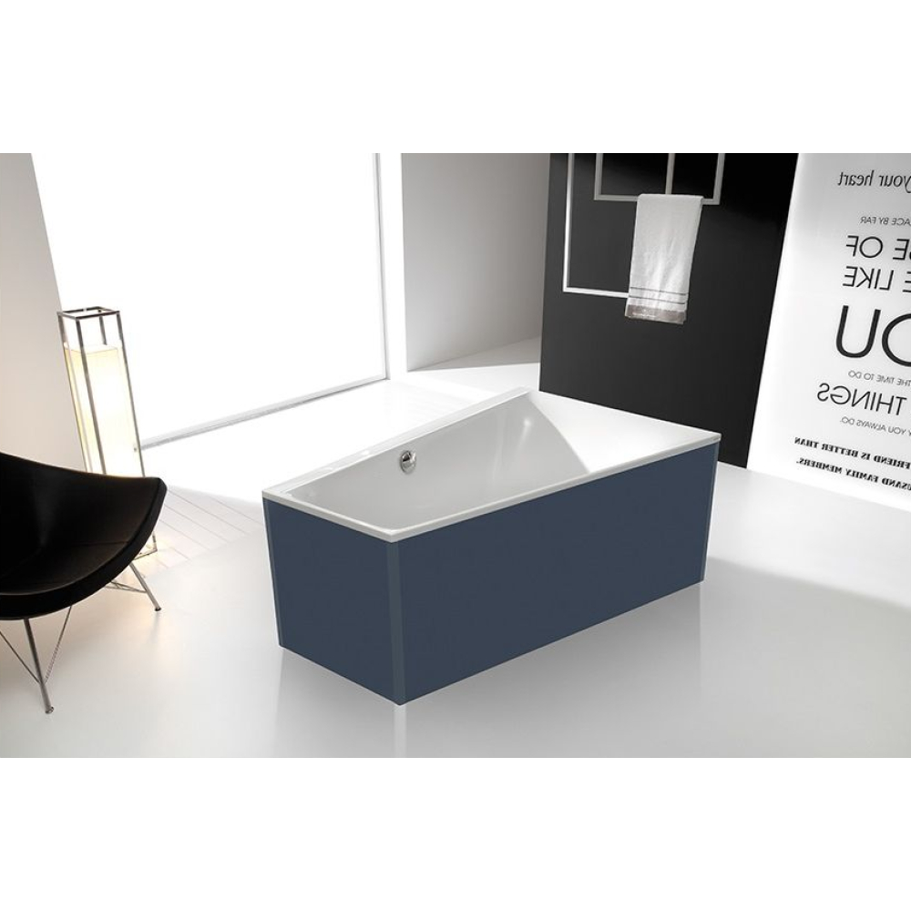 FORMAT Design Glasverkleidung zu Trapezw. 170x120cm, r, schie, freist.