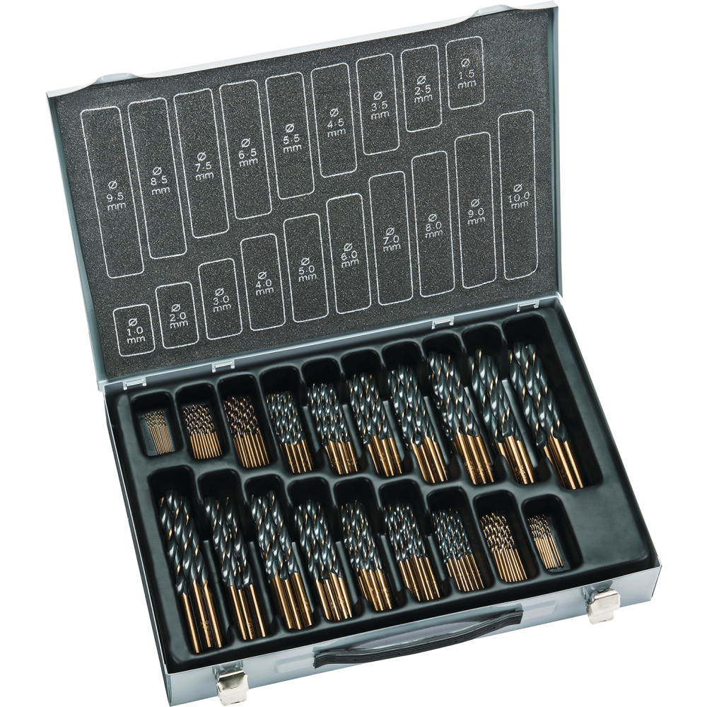 ALPEN Spiralbohrer-Satz D338N HSS 1,0-10,0, 170 tlg.