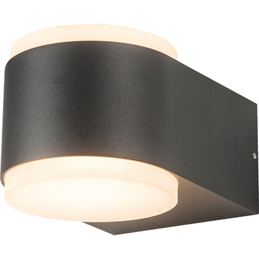 LED-Außenwandleuchte ENRICO II IP54 round up and down 8W 3000K 230V 480lm