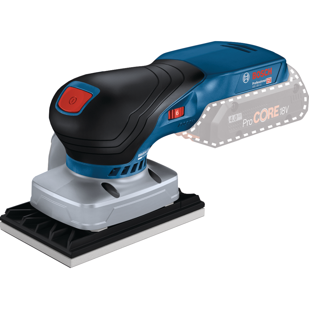 Bosch Akku-Schwingschleifer 18V c&g GSS 18V-13 solo, L-BOXX
