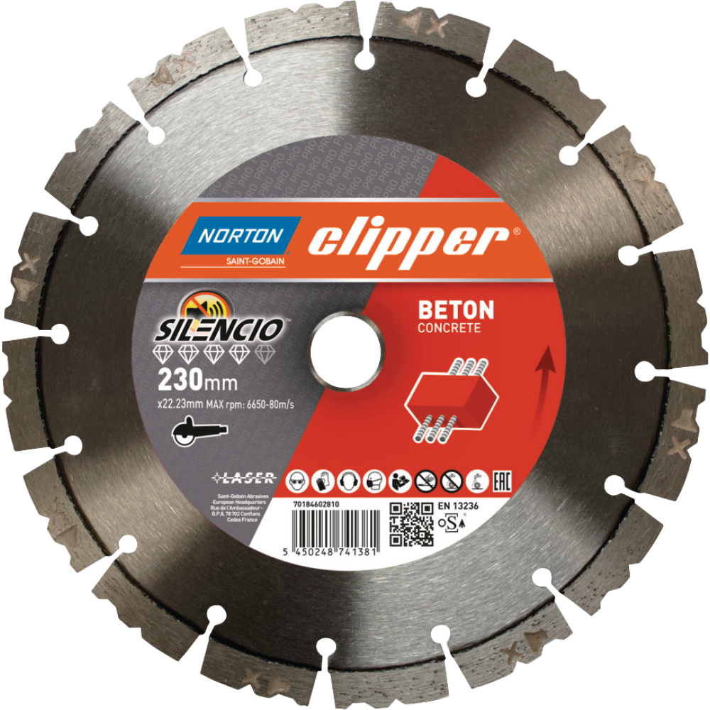 Clipper Diamant-Trennscheibe Pro Beton Silencio 230mm