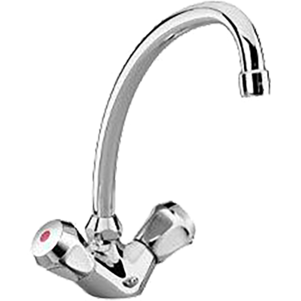 FORMAT Basic 2.0 Spültisch-Einlocharm. m Kettenh., HU-Rohrschwenk. 200mm, chrom