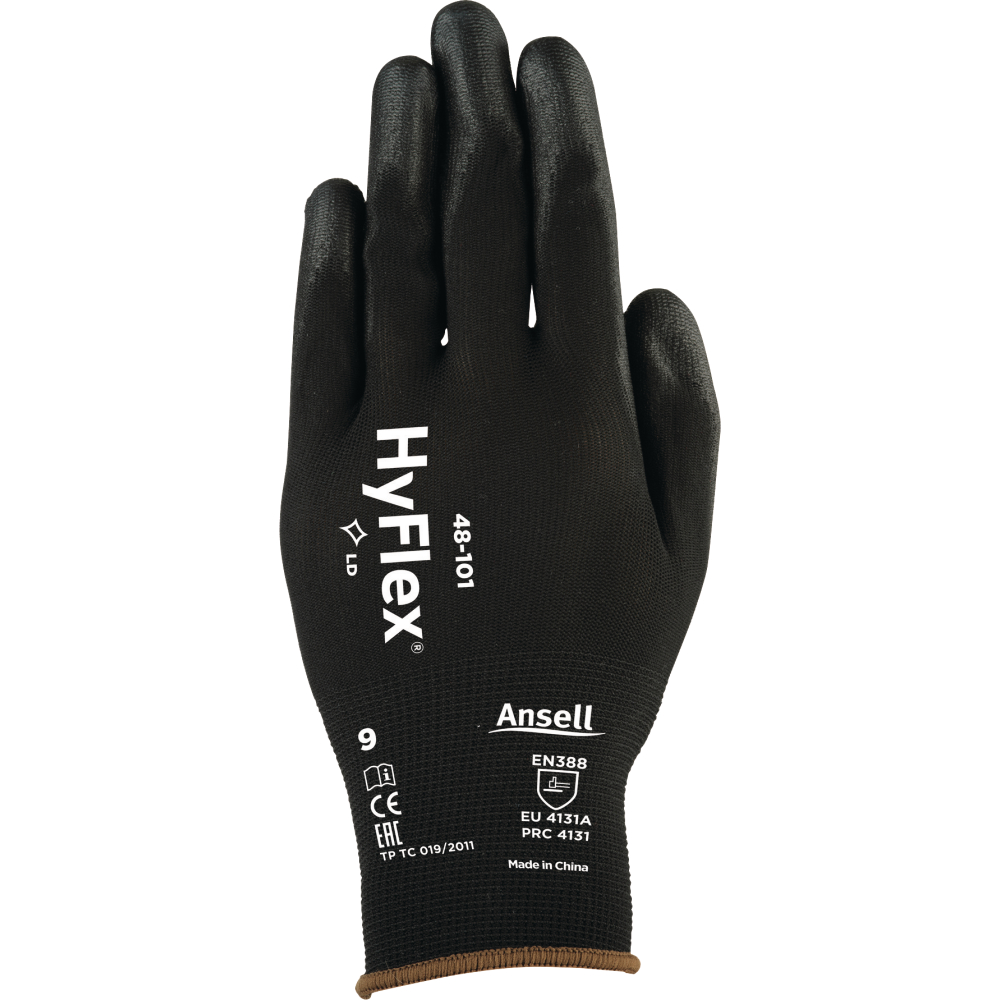 Ansell Mehrzweckhandschuh HyFlex® 48-101 schwarz Gr.10