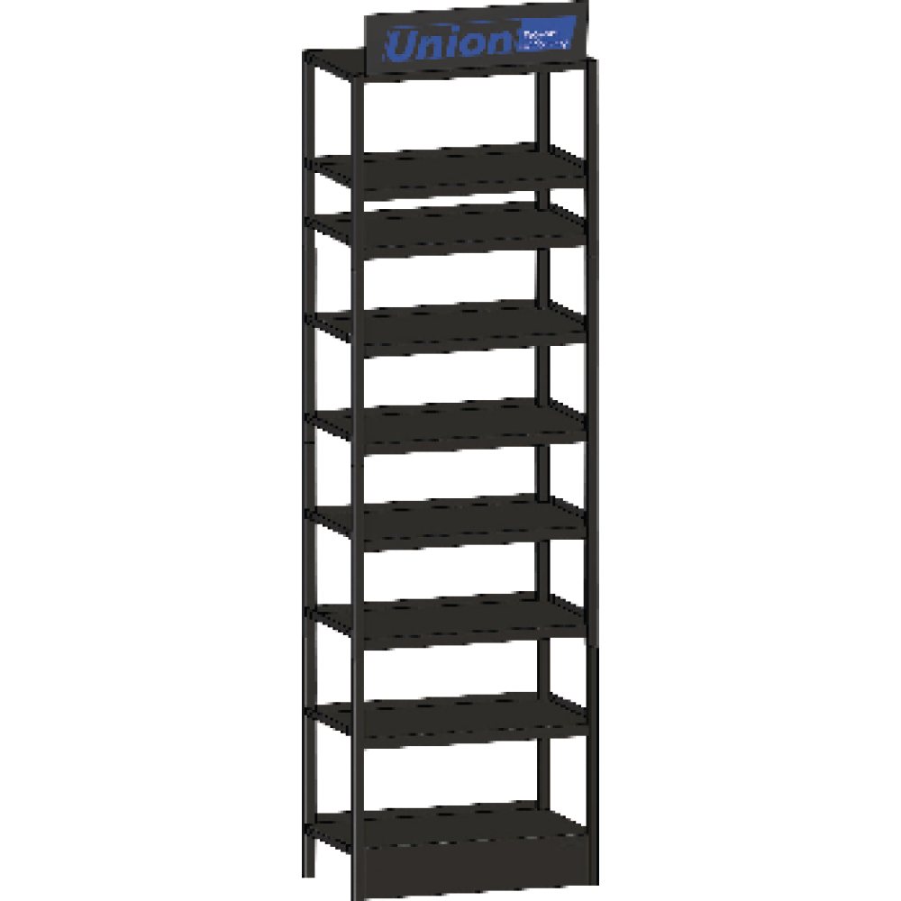 UNION C-Teile Modulturm 45 Böden für Dosen 6-fach, RAL 7016 UNION