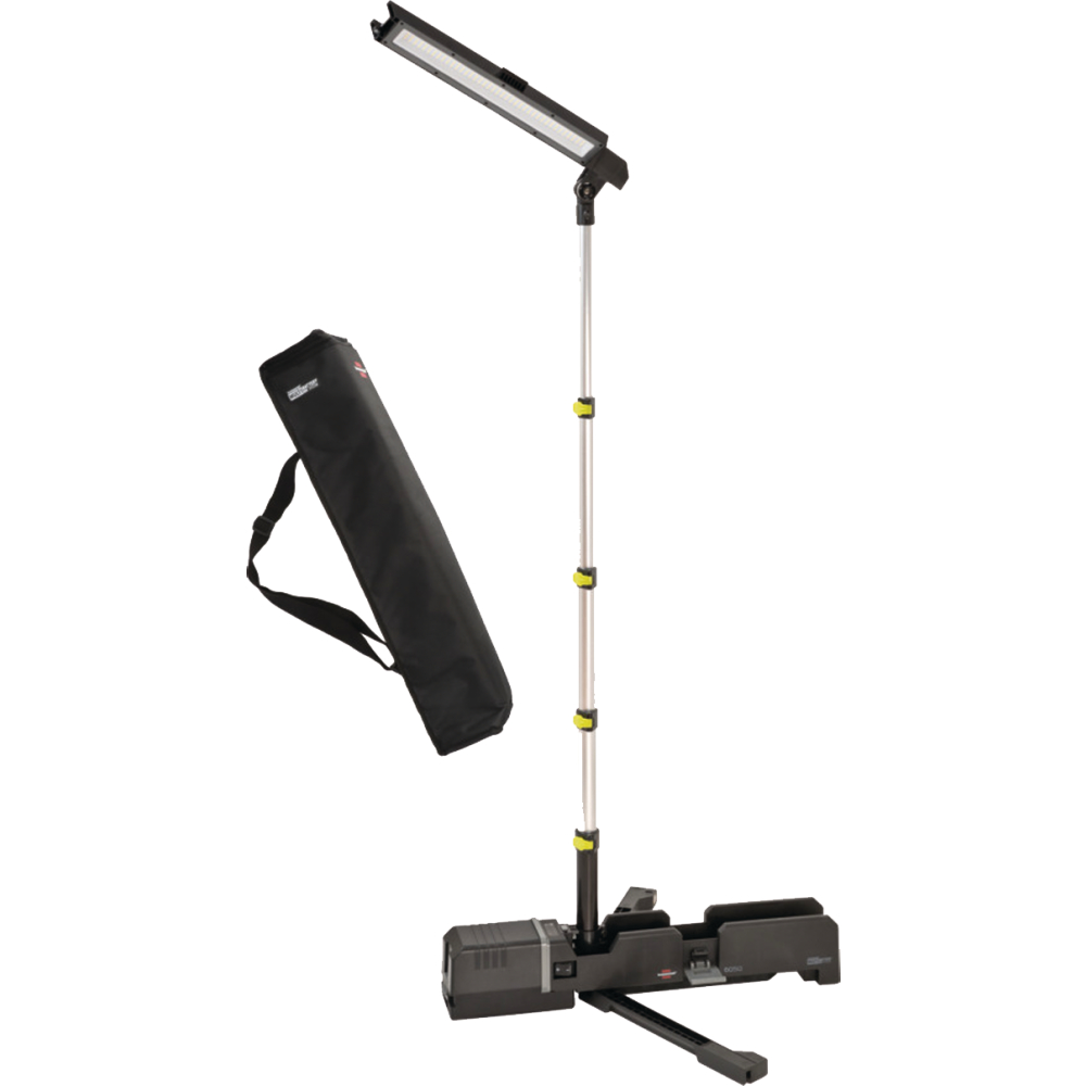 LED Akku Teleskop-Arbeitsstrahler 6050MA 60W, 6500K, 7700lm, IP54