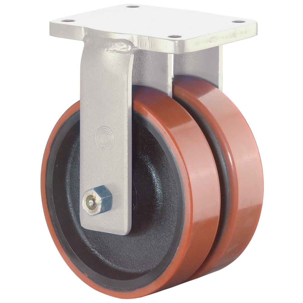 Bockrolle 100mm LG.K 40mm schwer Lack Gussfelge