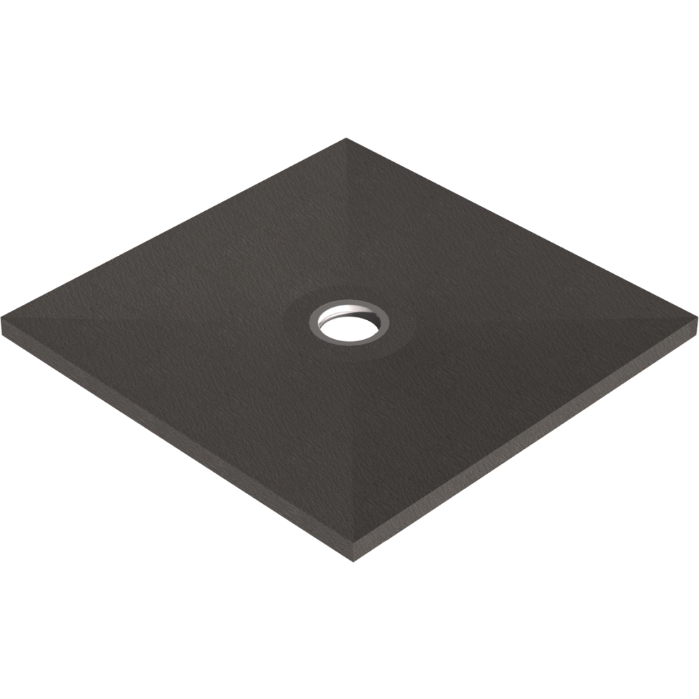 Duschelement quadrat. f. Kessel-Ablauf verfliesbar