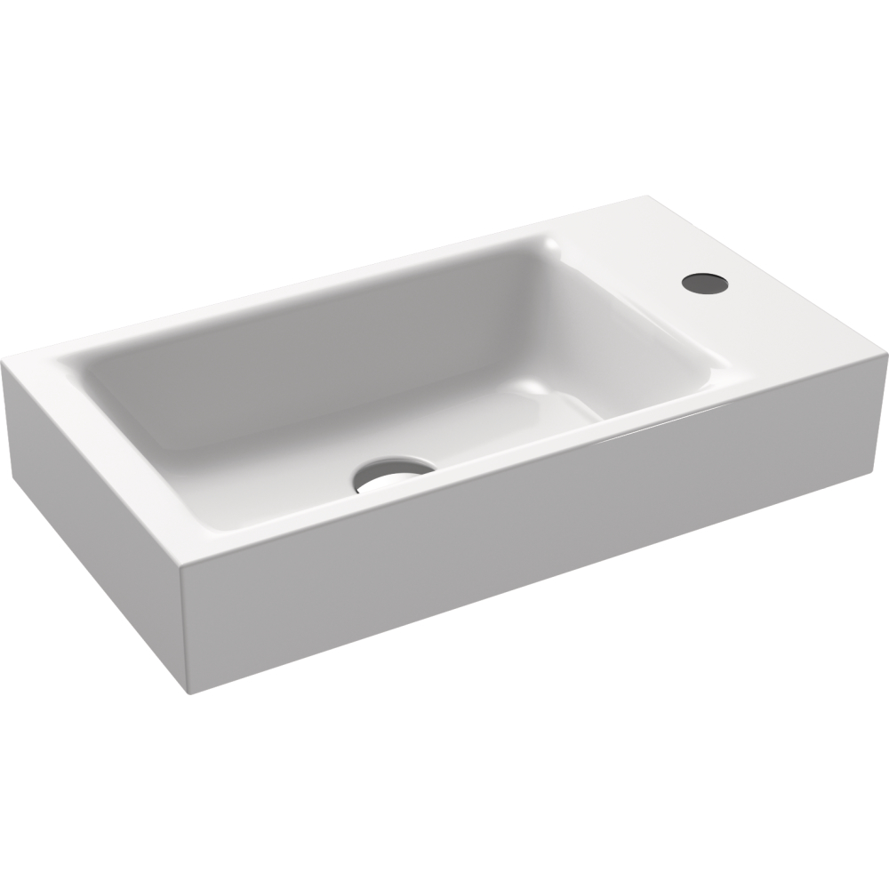 Handwaschbecken FORMAT Design mit Hahnloch