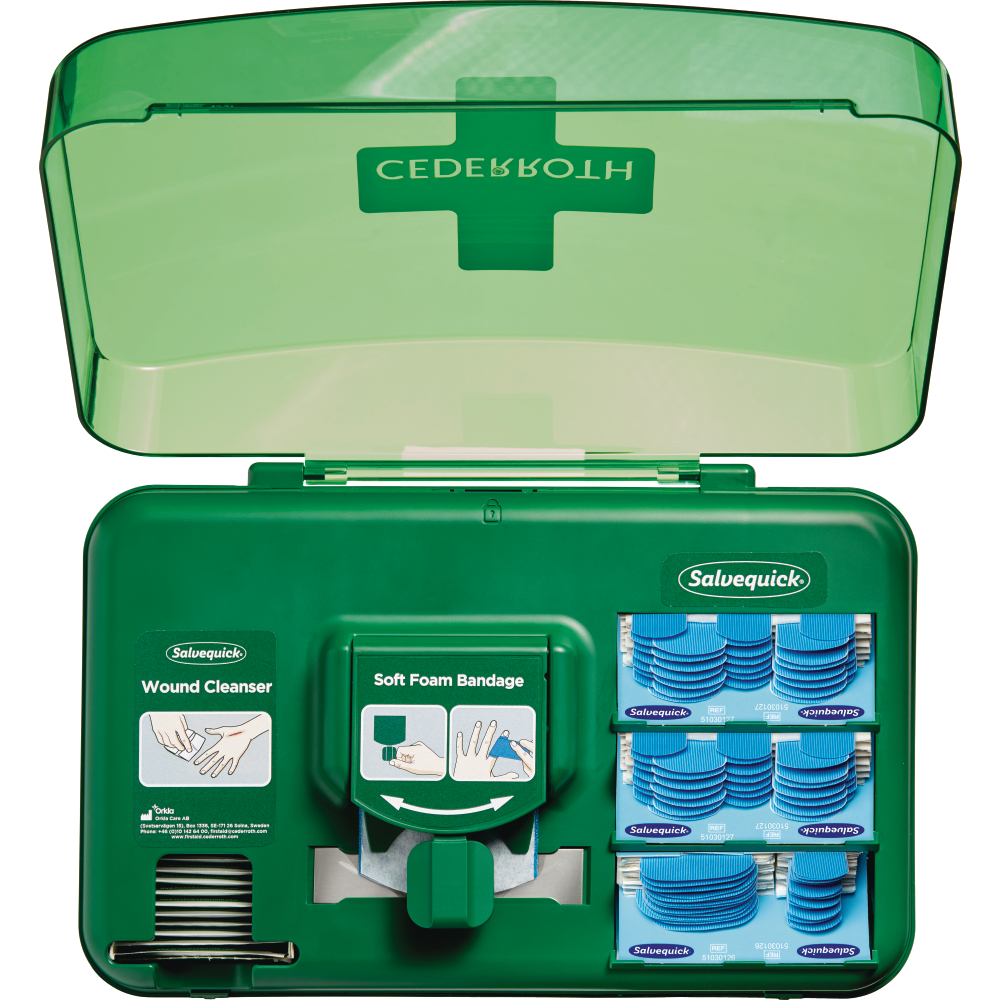 Cederroth Erste-Hilfe-Station Wound Care Dispenser Blue