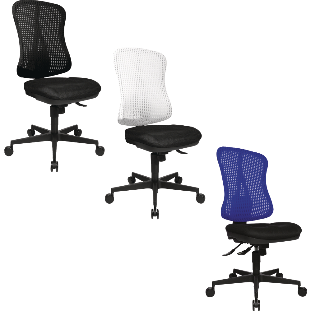 Drehstuhl Head Point SY schwarz/blau,Netzr.