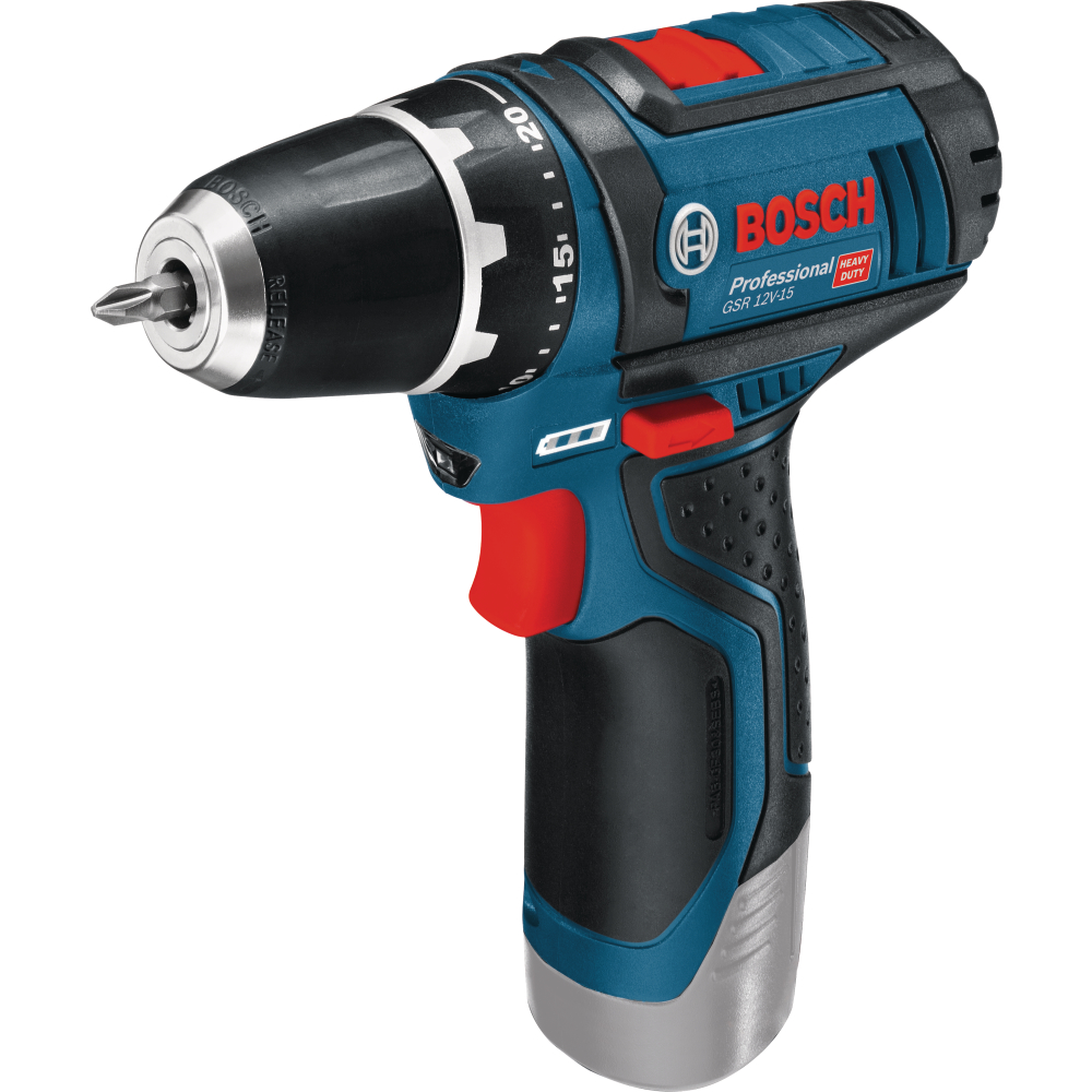 Bosch Akku-Bohrschrauber 12V c&g GSR 12V-15 15/30Nm solo