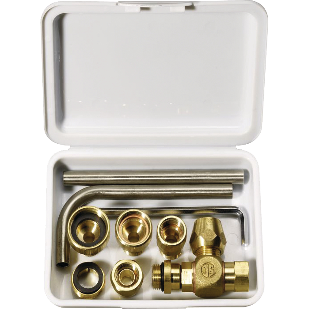 Probenahmeventil-Set 8134 Roh. Edelst. mit Adapter