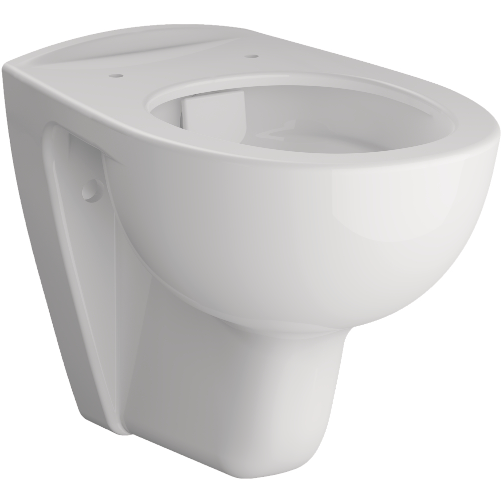 FORMAT Plus Wand-WC spülrandlos tiefspülend, verdeckte Befestigung, weiß