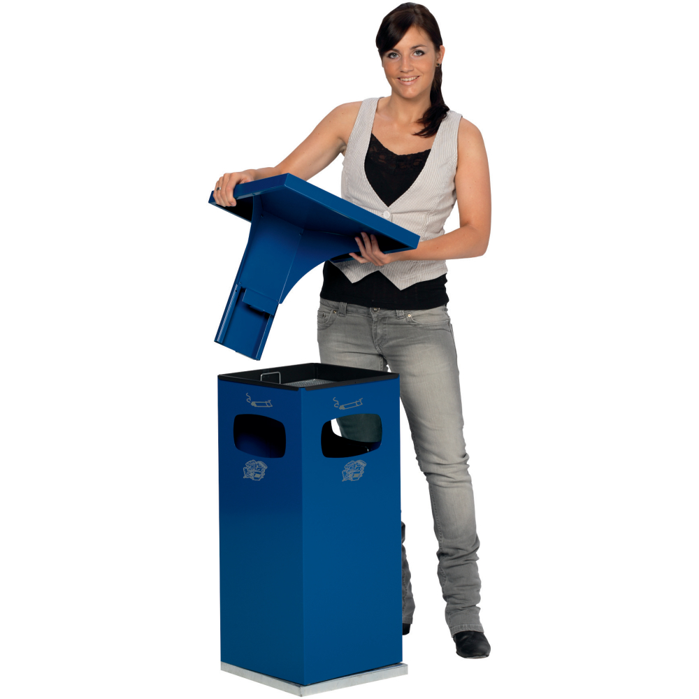 Kombi-Ascher blau 3fach 72l incl. Inneneimer