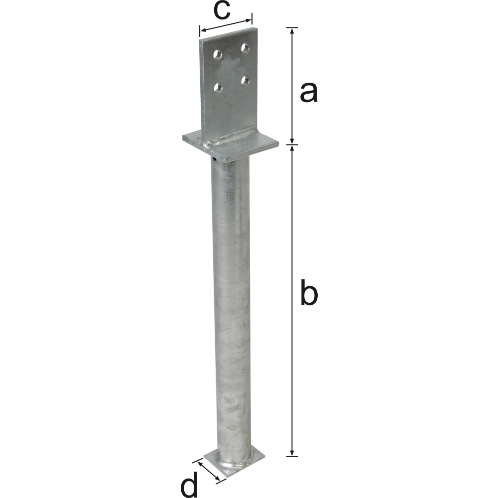 T-Pfostenträg. feuerverz. z. Einbet. H=500mm CE
