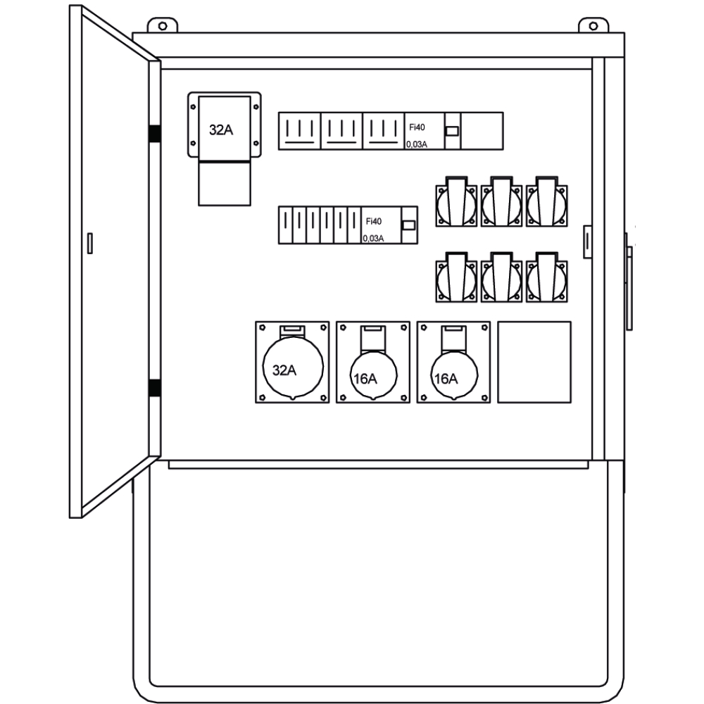 Endverteilerschrank EV 32.2/21-6 #8220