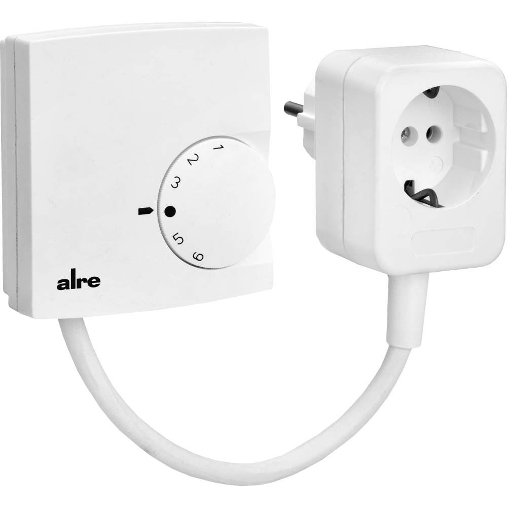 Raumtemperaturregler steckerfertig 5-30°C, 230V, 13(4)A 1,5m Kabel