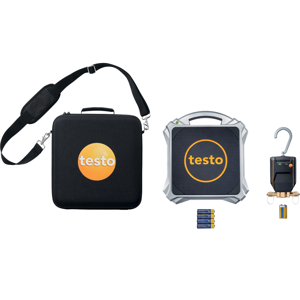 Digit. Kältemittelwaage testo 560i-Set mit intelligentem Ventil und Bluetooth
